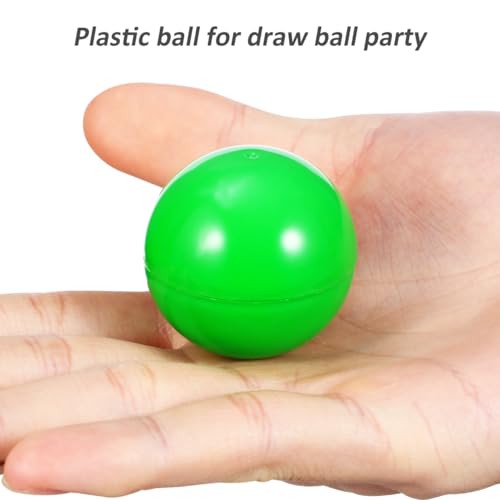 ERINGOGO 25pcs Hollow Plastic Balls Bright Colored Raffle Game Props for Parties Reusable Practical for Celebrations and Events Easy to Open for Notes - Image 4