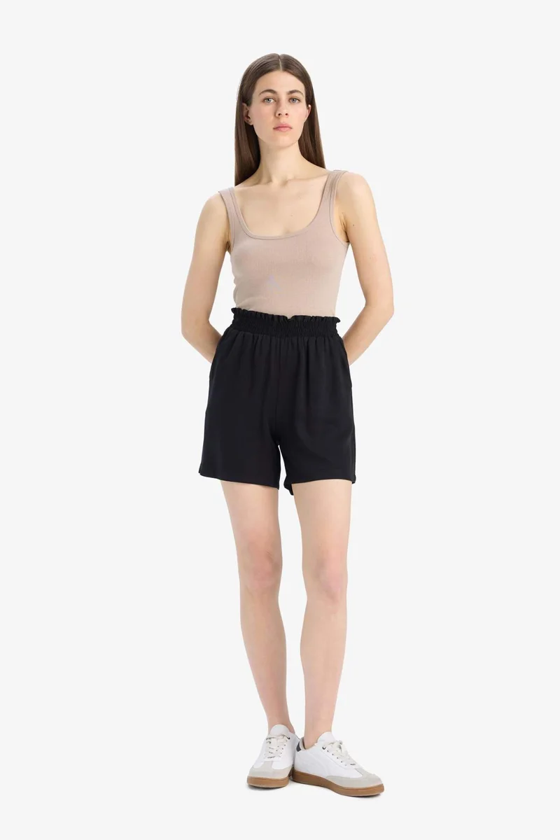 DeFacto Paperbag High Waist Wide Leg Belmando Shorts
