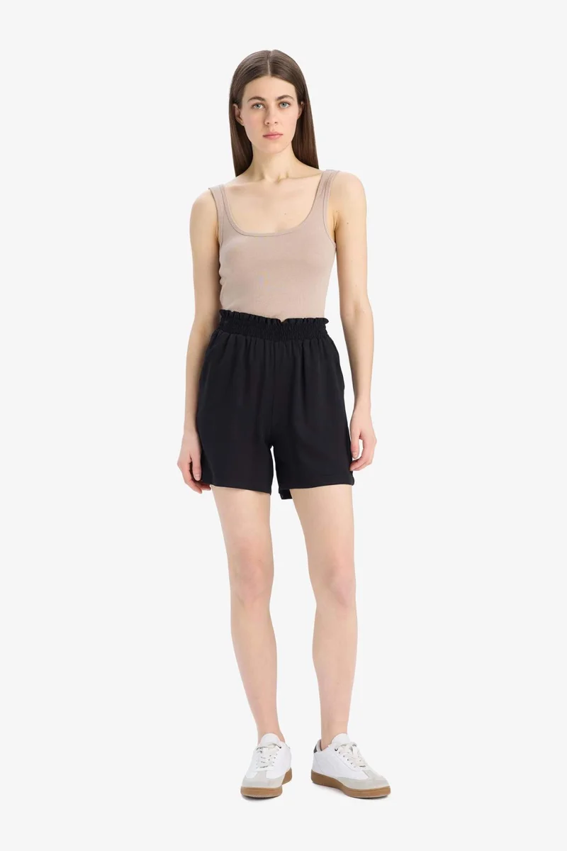 DeFacto Paperbag High Waist Wide Leg Belmando Shorts