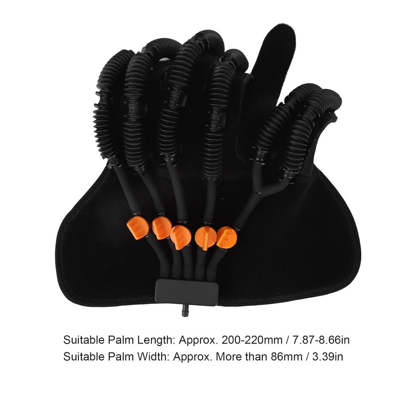 klarako Finger Rehabilitation Trainer Robot Gloves, Hand Wrist Exerciser Glove Soft Resin Fibre Finger Training Orthotics Rehabilitation Part L Size(Left Hand) - Image 5