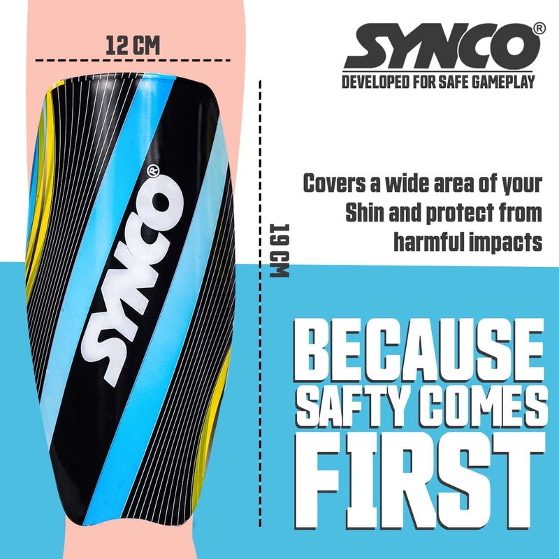 synco Kyma Shin Guard with Sleeve | Premium and Durable | Medium Size | Comfortable Lycra Fabric Compression - Image 5