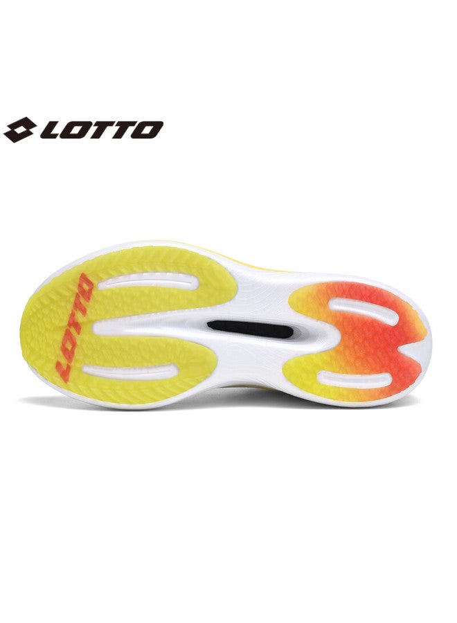 Lotto Women's Carbon Plate Running Shoes, Spring And Summer Mesh Breathable Sneakers, Shock-absorbing Wear-resistant Rebound Racing Shoes, Bright Yellow, Size 40 - Image 5