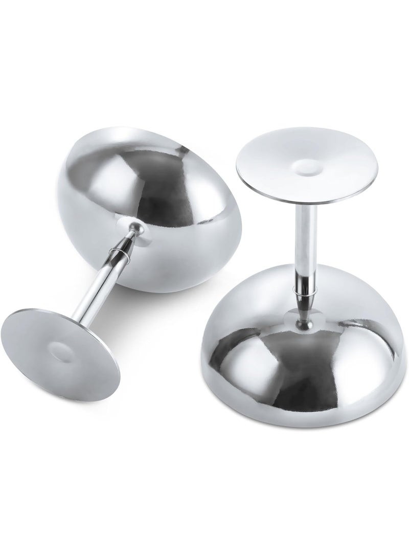 Bukela 2Pcs Ice Cream Bowls Stainless Steel Dessert Cups Reusable Footed Sundae Cups Ice Cream Cups for Dessert, Frozen Yogurt, Gelato, Birthday Party Decorations - Image 4