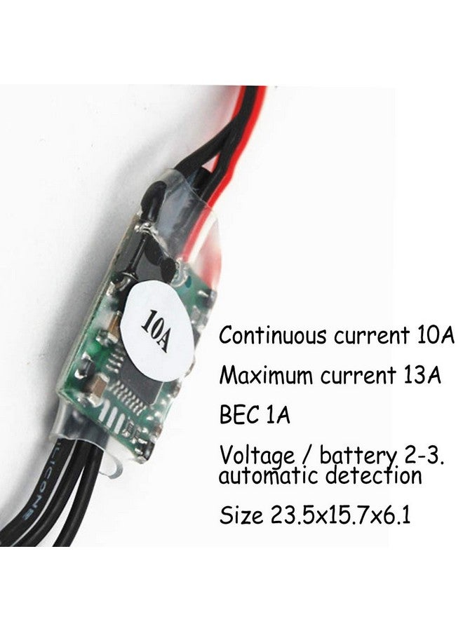Acxico 1Pcs 10A Brushless Esc Speed Controller With 1A Bec For Rc Airplane - Image 2