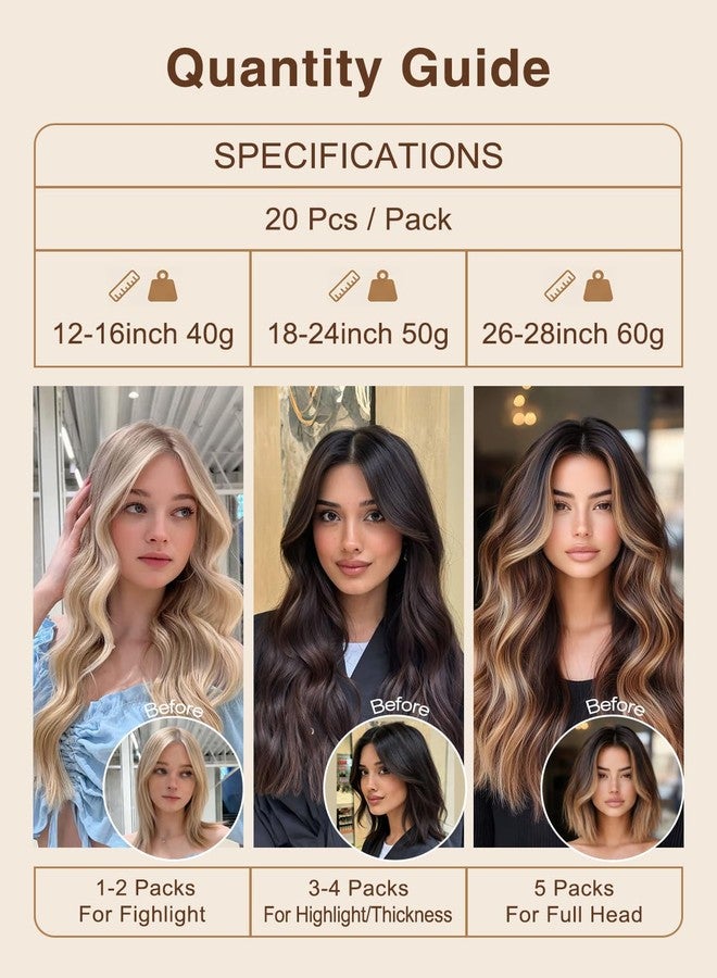 YILITE Tape in Hair Extensions Human Hair 24 inches 20pcs 50g Silky Straight Tape in Human Hair Extensions #613 Bleach Blonde(24Inch 613) - Image 5