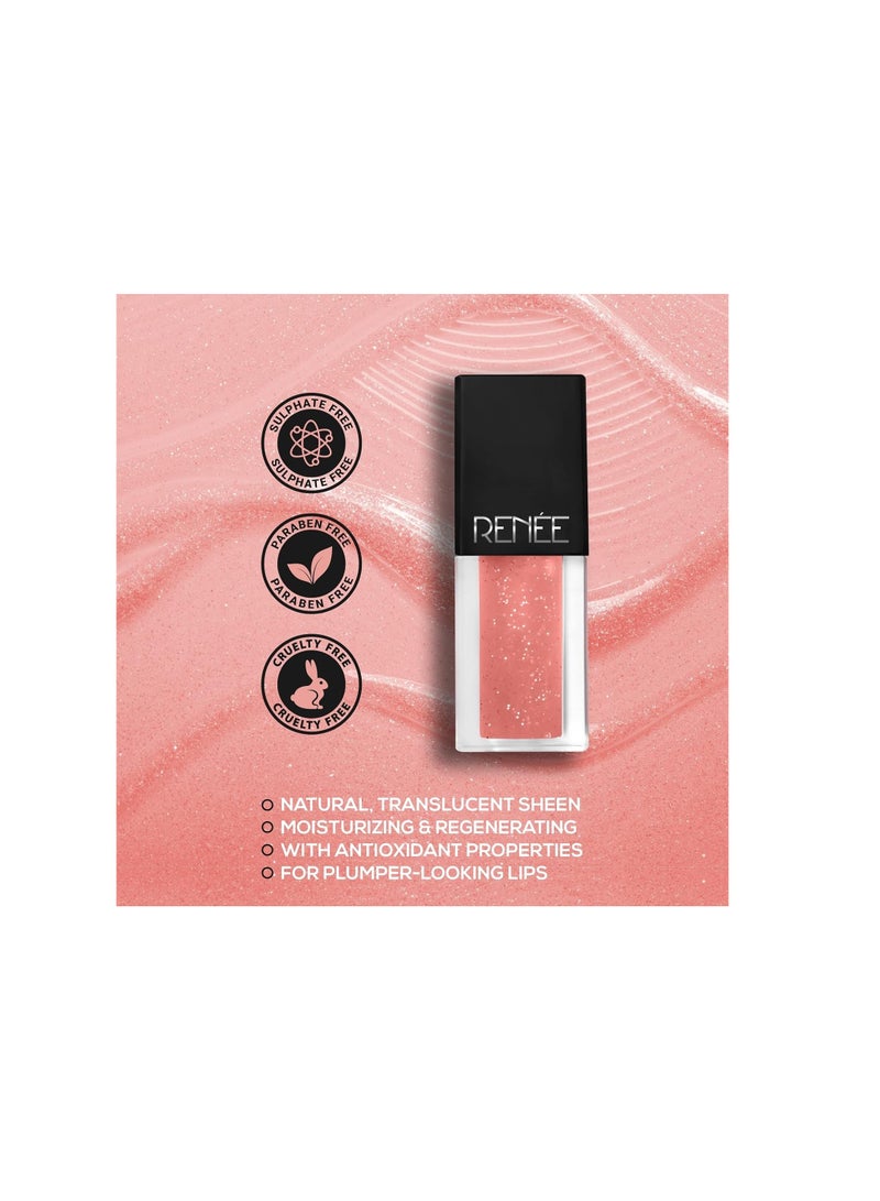 رينيه ملمع الشفاه سيني شاين من رينيه، خوخي لامع، غير لزج، تركيبة غير جافة - Image 4