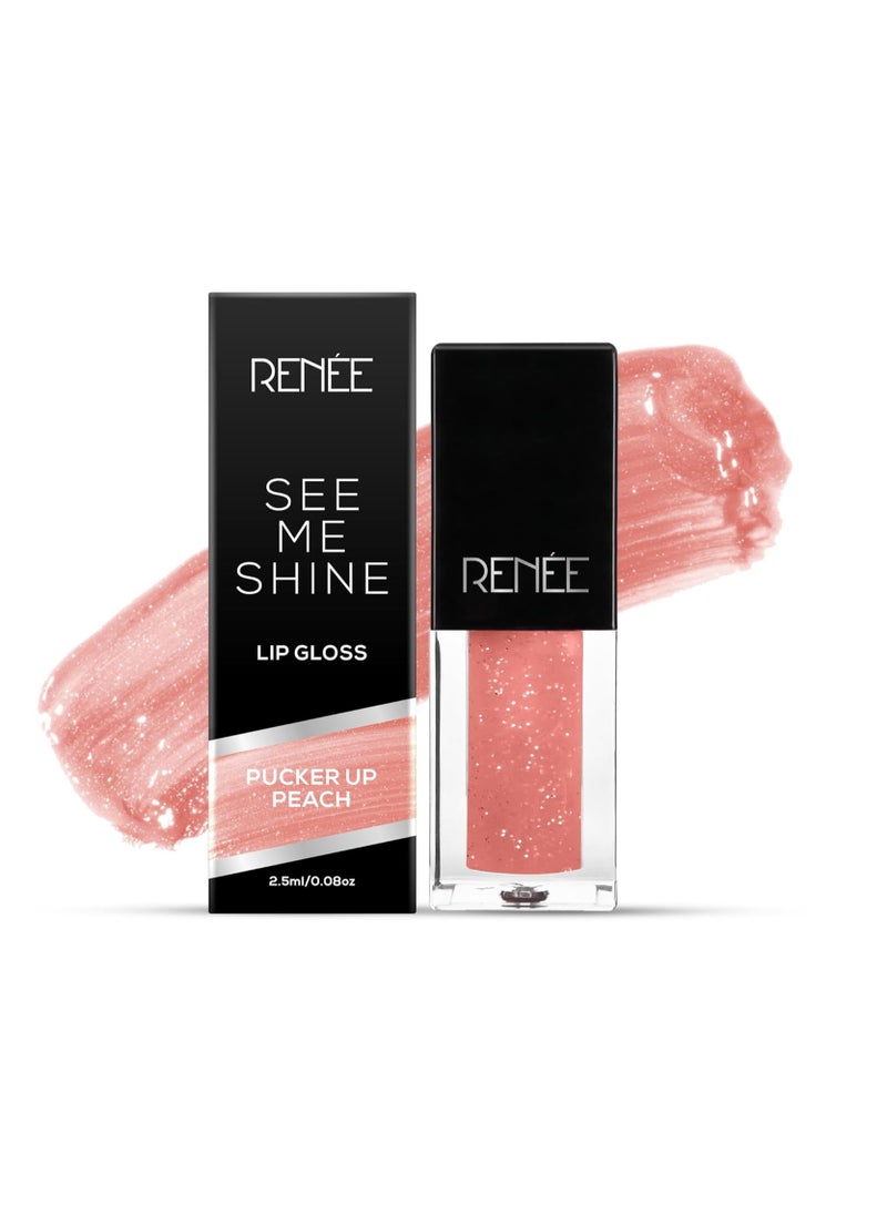 RENEE See Me Shine Lip Gloss Pucker Up Peach Glossy Non Sticky Non Drying Formula - pzsku/Z8DFA591A6E0EF49563B7Z/45/_/1695997210/b74131d4-f22e-43aa-beab-3f663a4c61dd