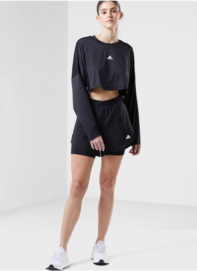 Adidas - Hyglm Coverup Logo Sweatshirt - Image 1