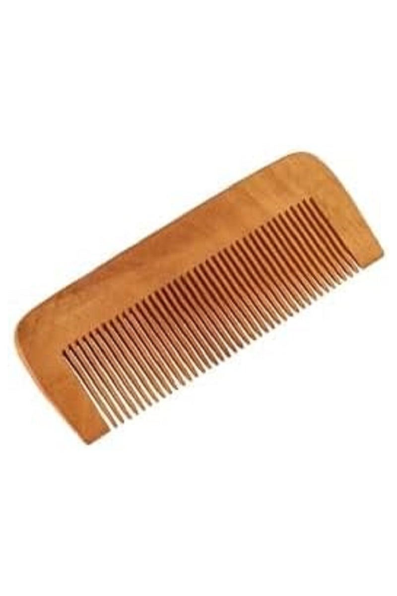 مشط من الخشب الطبيعي لفك تشابك الشعر -وتصفيفه -سواء كان رط با أو جافا أو مجعدا أو كثيفا أو مموجا أو مفرودا --للنساء والرجال - Image 1