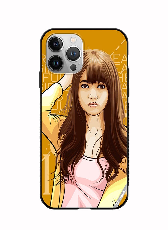 VR CREATIVE Protective Case Cover For Apple iPhone 11 Pro Max Girl Posing Design Multicolour - Image 1