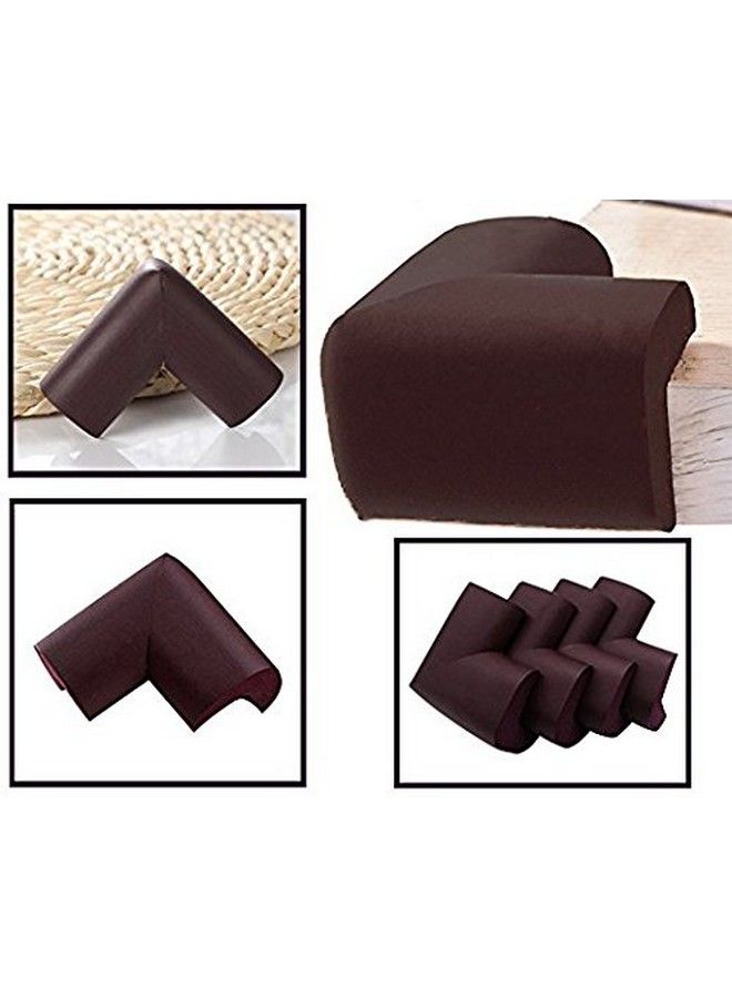 Iktu Corner Edge Protector Table Desk Corner Edge Protector Guard Cushion Baby Child Infant Kids Safety Corner Cushion Bumper Guard Protector (Brown 12Pc) - Image 4