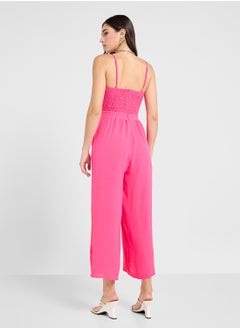 Ginger Cami Bow Tie Detail Wide Leg Jumpsuit  - Image 2
