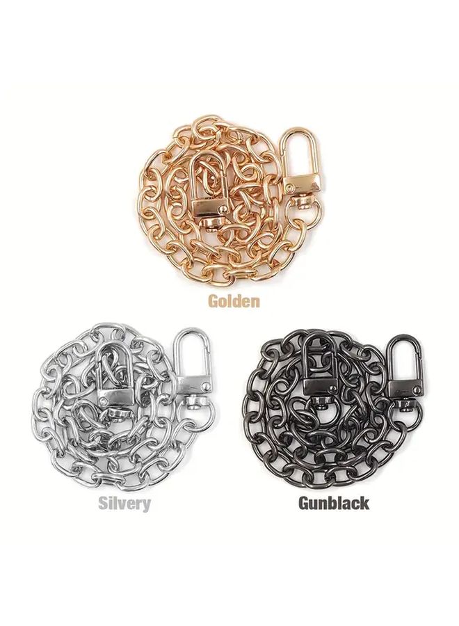 Golden 31 5 Inch Metal Bag Chain Strap Versatile Handbag Shoulder Crossbody Accessory - Image 2