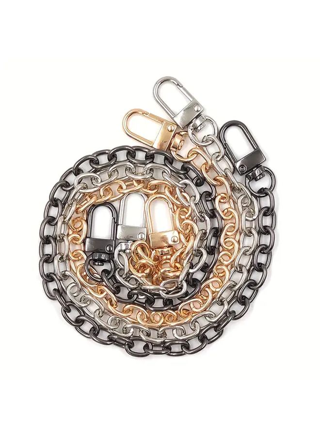 Golden 31 5 Inch Metal Bag Chain Strap Versatile Handbag Shoulder Crossbody Accessory - Image 5