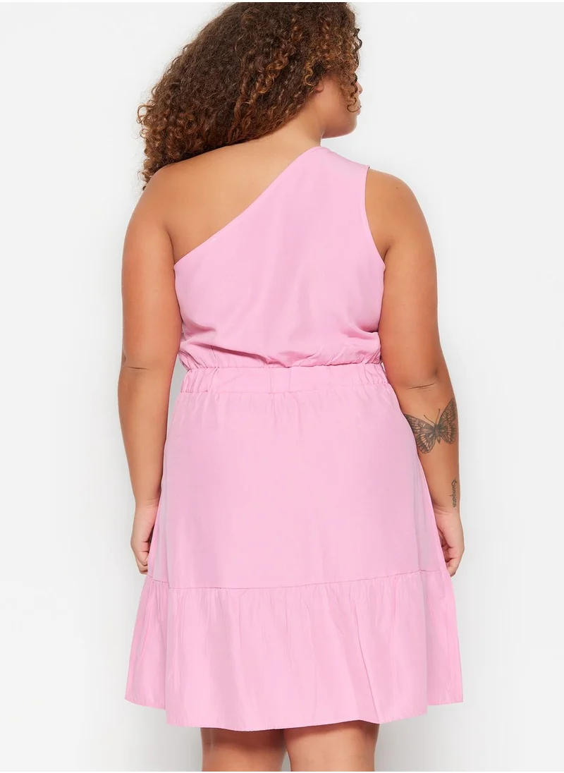 Trendyol Curve One Shoulder Knitted Dress