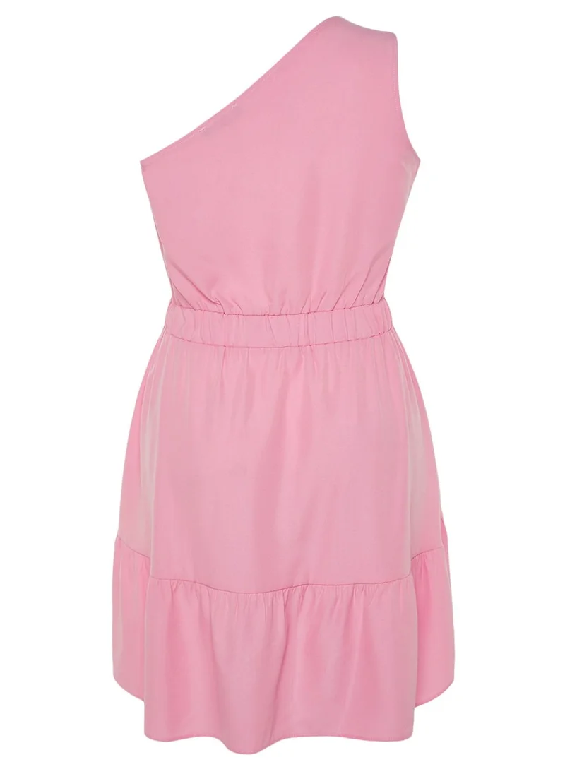 Trendyol Curve One Shoulder Knitted Dress
