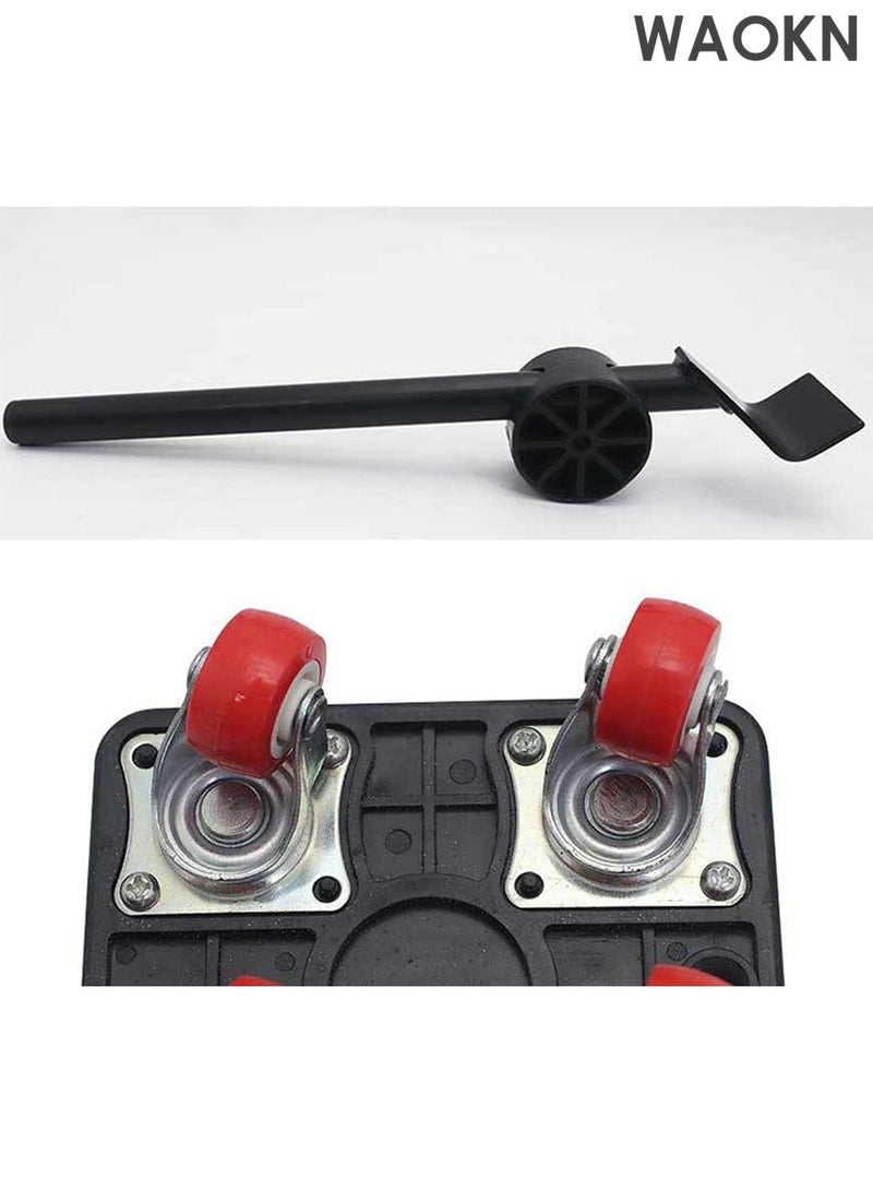 WAOKN Furniture Movers, Heavy Duty Furniture Lifter Mover Tool Set of 5, 880 Lbs Load Capacity, 360° Rotation Moving Wheels for Mover Tool Set for Office, Home, Shop, Garage Heavy Lifter - Appliance Moving System - Easy Moving Appliance Rollers Logistics Set - Image 3