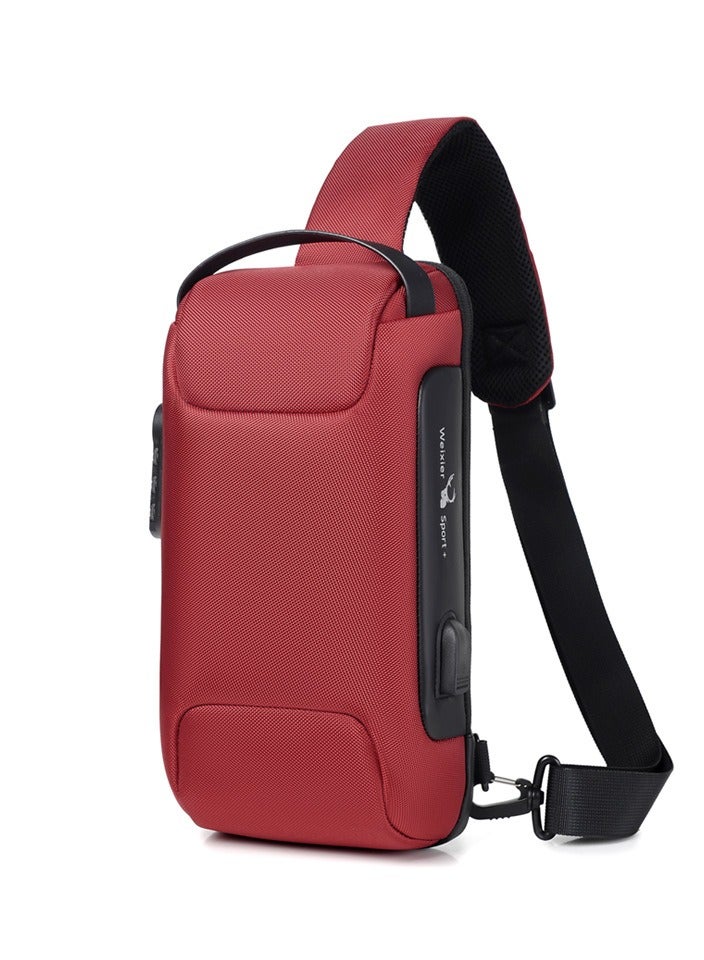 WEIXIER حقيبة كتف رياضية للرجال 33.00*9.5.00*17.00 سم