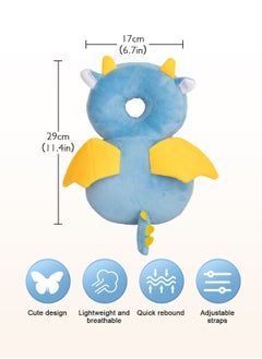 URbazaar Baby Anti Falling Pillow Head Protector Cushion Backpack,Toddler Baby Walking Head Protection Safety Pads, Adjustable Infant Cushion Backpack for Baby Walkers, Age 5-26 Month  - Image 2