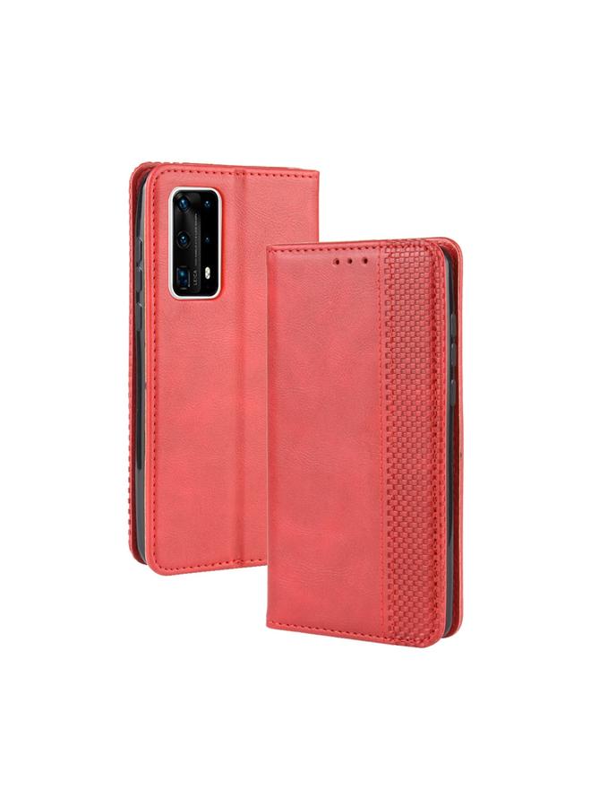 Zaboon Case For Huawei P40 Pro+/P40 Pro Plus Magnetic Buckle Retro Crazy Horse Texture Horizontal Flip Leather Case , with Holder & Card Slots & Photo Frame - Image 1