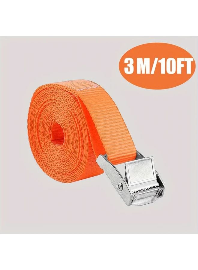 1M Heavy Duty Ratchet Tie Down Straps For Cargo Motorcycle Truck Trailer Luggage - Image 5