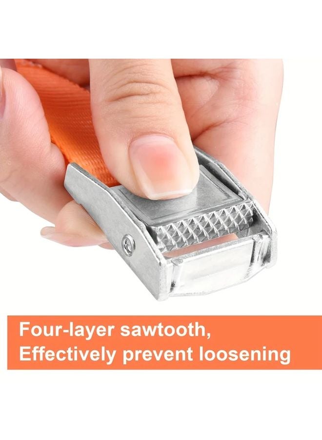 1M Heavy Duty Ratchet Tie Down Straps For Cargo Motorcycle Truck Trailer Luggage - Image 4