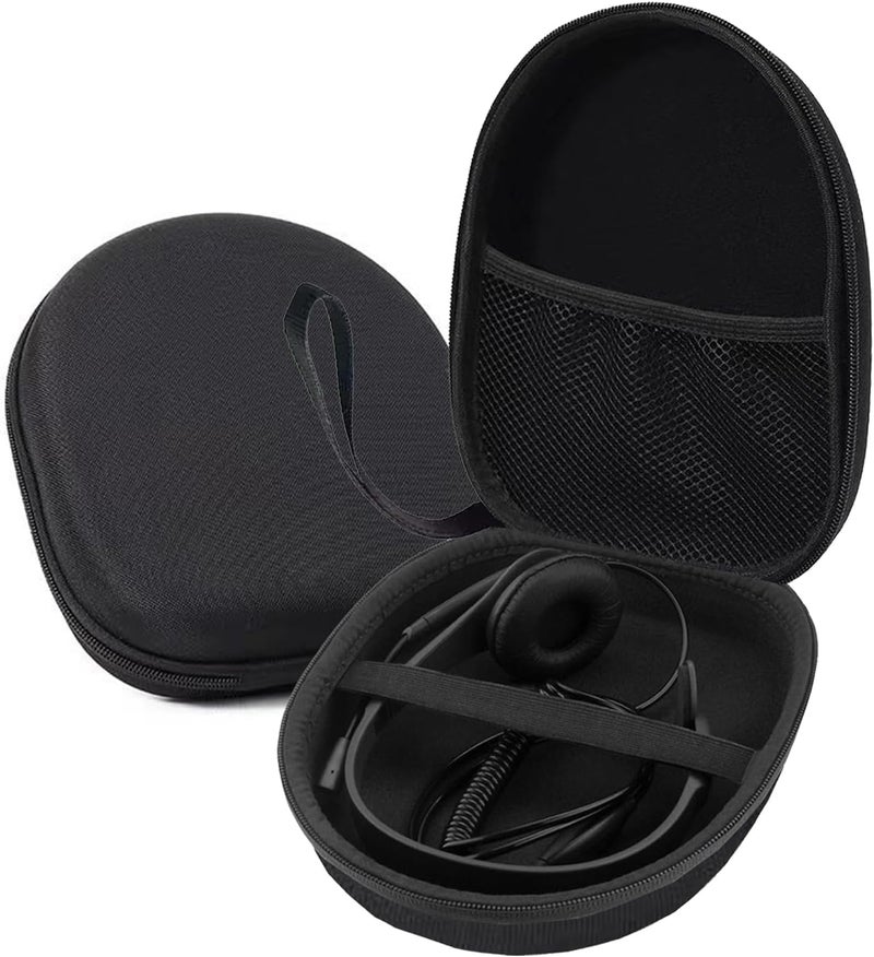 VERTUS® Headphone Carrying Hard Storage Bag Pouch Case Cover for Logitech H390 H540 H340 H570e H151/ Jabra Evolve 40/20 Ms /20 UC/ Evolve2 30/ Poly Voyager Focus 2 UC 4320 UC/Blackwire 3210 (Black) - Image 5
