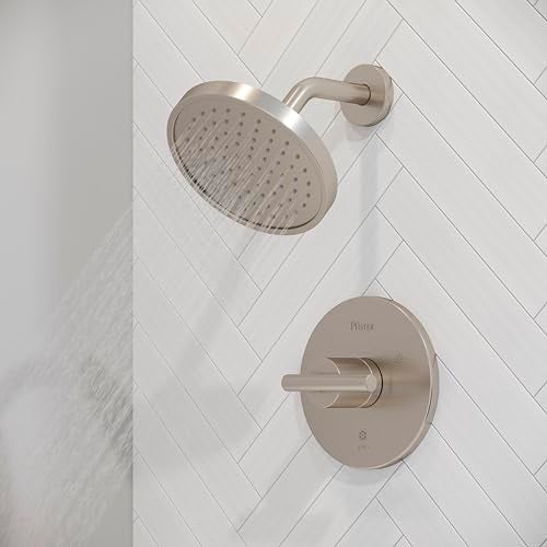 Pfister Contempra Round Raincan Shower Head, Arm Not Included, Single Function, Brushed Nickel Finish, 015NK11 - Image 5
