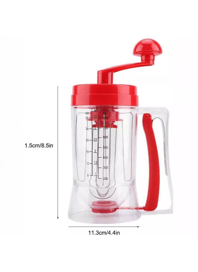 Generic - Pancake Machine Hand Batter Dispenser Hand Batter Dispenser Batter Separator New-Specification:Color: Red - Image 1