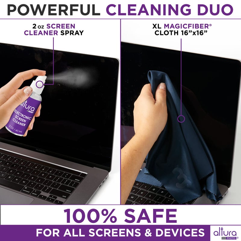 Altura Photo Keyboard Cleaner & Laptop Cleaning Kit - All-In-One Electronic Screen Cleaner for Computer, PC, MacBook, iPhone, Camera Accessories - Gifts for Gamers Men, Stocking Stuffers for College Tech Guy Geeks - Image 3