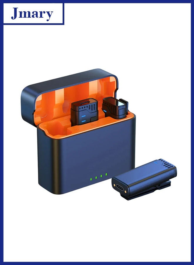 جيه ماري ميكروفون MW-16 لاسلكي بتردد 2.4G للموبايل والكاميرا – ميكروفون صغير محمول مزود بجهاز استقبال للحصول على صوت واضح - Image 1