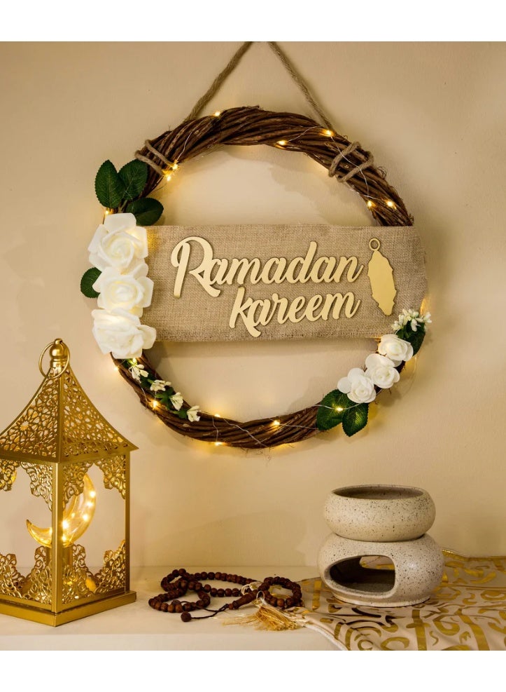 light Wreath for Ramadan (white)