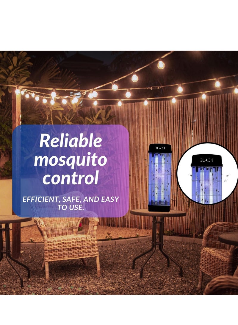 Black Mosquito Killer and Bug Zapper with Attractant Bait Refill and Hanging Chain, 3800V Electric Insect Trap with Dual 2 × 20W UV Lights, Indoor and Outdoor Pest Control - Image 5