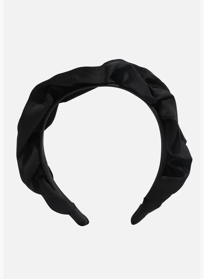 SOHI Trendy Western Wear Fabric and Metal Hair Band with Pearls For Women