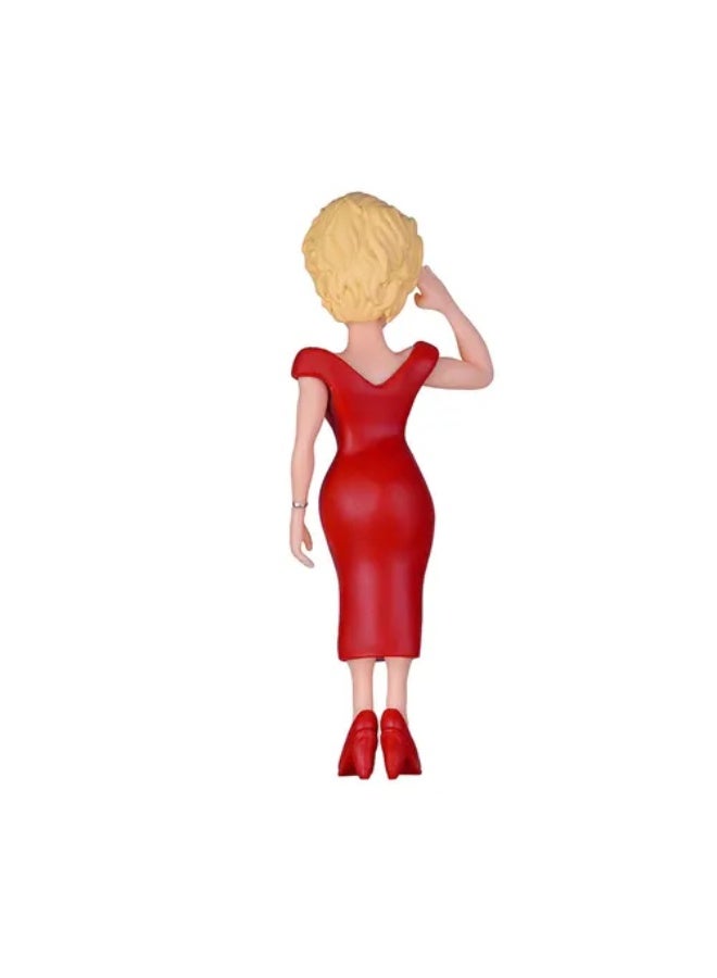 مينيكس مجسم فينيل MINIX مارلين مونرو قابل للتحصيل #100 من المجموعة الخاصة بفستان أحمر - Image 4