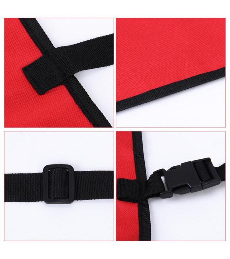 Dog Car Seat Cover Comfortable Washable For Travel Back Seat Outdoor Red - Image 1