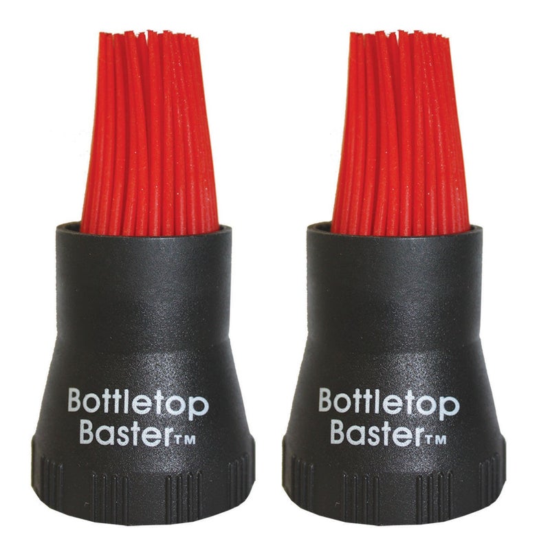 Jokari Crazy But It Works Silicone Bottletop BBQ Baster Black 2Pack