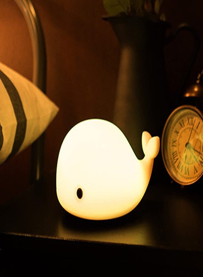LEDHOLYT Kids Cute Dolphin Night Light - Silicone Nursery Lamp for Baby and Toddler, Animal Squishy Lamp for Boys and Girls Bedroom - Image 1