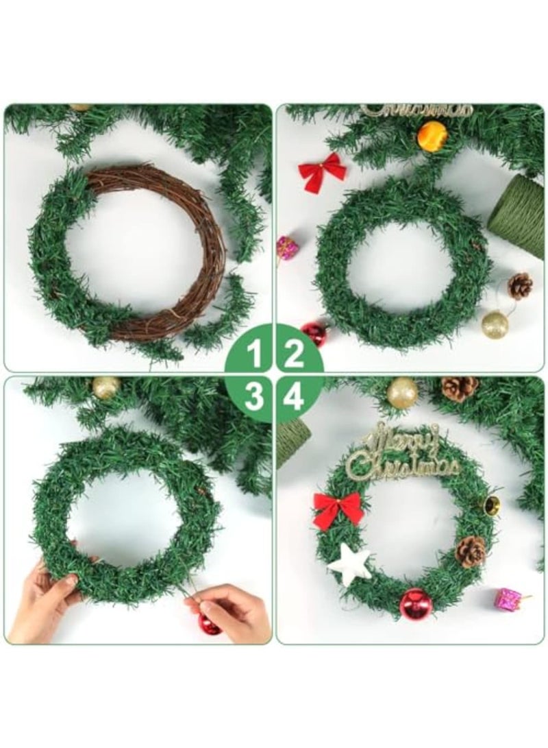 Stem Wire - 656ft 2mm Paper Covered Bind Wire for Floral Bouquets, Flower Crowns, Wreath Making,  Garlands, Wedding Decor, DIY Bouquet Stem Wrapping and Crafts (Green) - Image 4