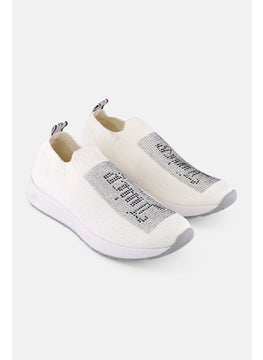 Juicy Couture Women Metallic  Slip On  Casual Shoes, White  - Image 1