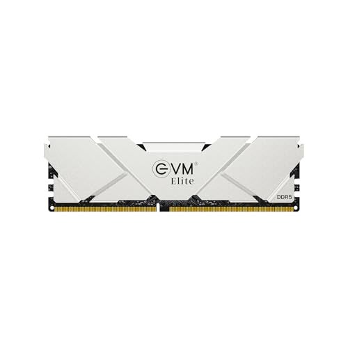 EVM Elite 16GB DDR5 5600MHz | Gaming Desktop RAM – Intel XMP & AMD EXPO | Aluminum Heat Sink | CL18 | 1.35V Low Voltage | 288-Pin Long-DIMM | 10-Year Warranty (EE16G56DT) - Image 1