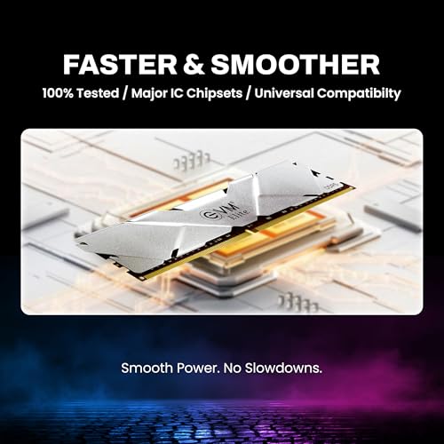 EVM Elite 16GB DDR5 5600MHz | Gaming Desktop RAM – Intel XMP & AMD EXPO | Aluminum Heat Sink | CL18 | 1.35V Low Voltage | 288-Pin Long-DIMM | 10-Year Warranty (EE16G56DT) - Image 4