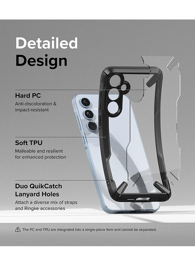 Ringke Fusion-X Case For Samsung Galaxy A55 5G, Military-Grade Protection Anti-Scratch Advanced Rugged Heavy Duty Bumper Phone Case Black - Image 5