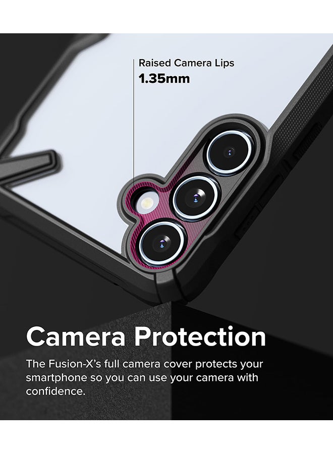 Ringke Fusion-X Case For Samsung Galaxy A55 5G, Military-Grade Protection Anti-Scratch Advanced Rugged Heavy Duty Bumper Phone Case Black - Image 3