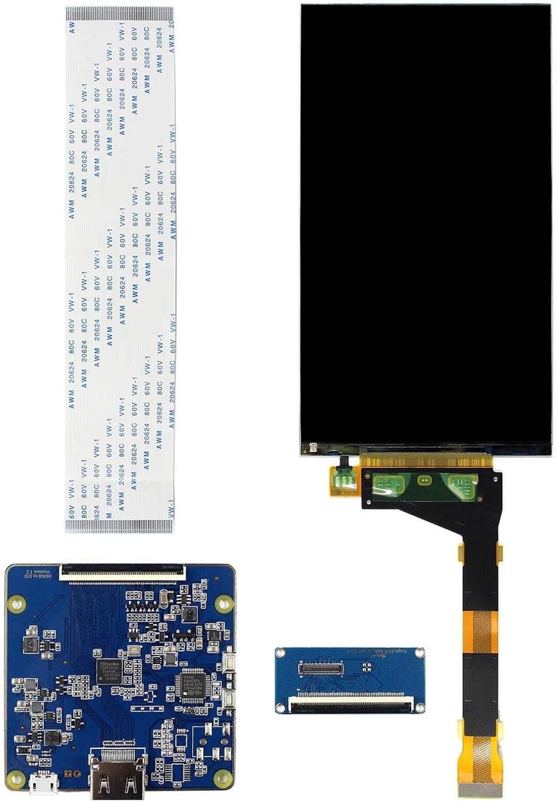 VSDISPLAY for 3D Printer Replacement Display,5.5 Inch LS055R1SX04 1440X2560 2K IPS LCD Screen with to Mipi LCD Controller Board - Image 1