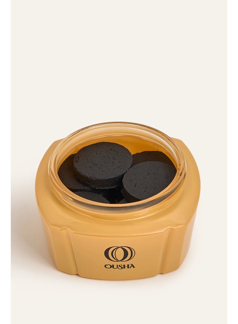 Ousha Amber Oud Dokhoon 150g – Oriental Incense with Bergamot, Pink Pepper & Patchouli - Image 2