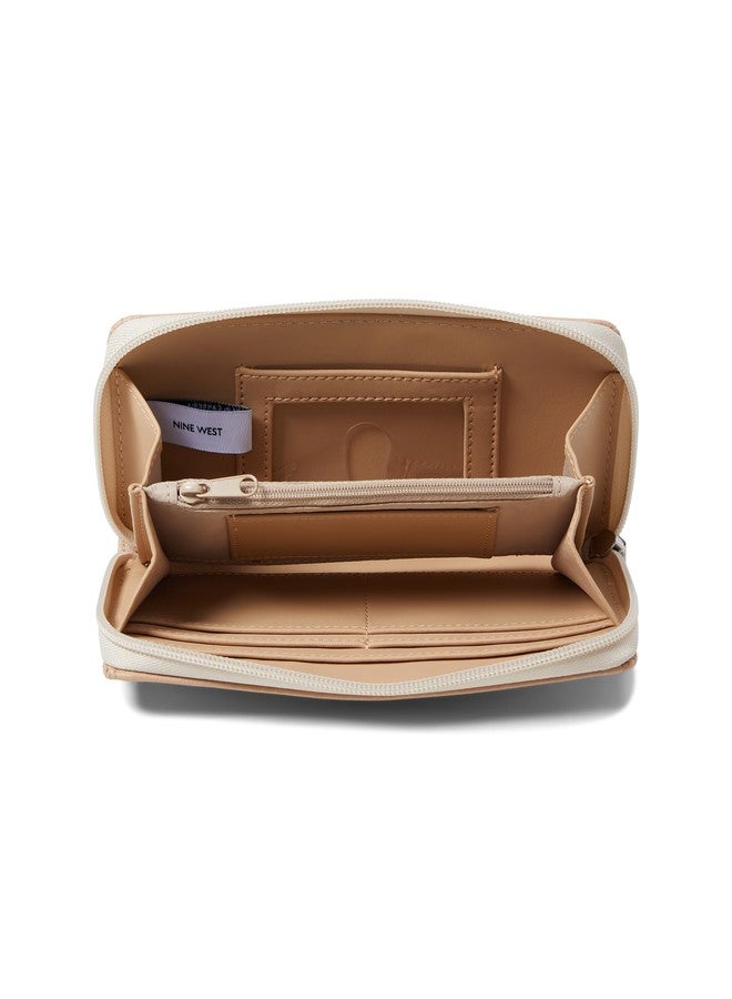 Nine West Zuri SLG Zip Around, White Multi - Image 3