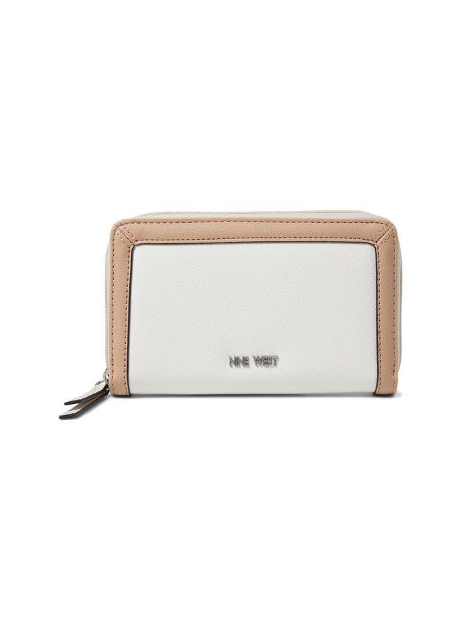 Nine West Zuri SLG Zip Around, White Multi - Image 1