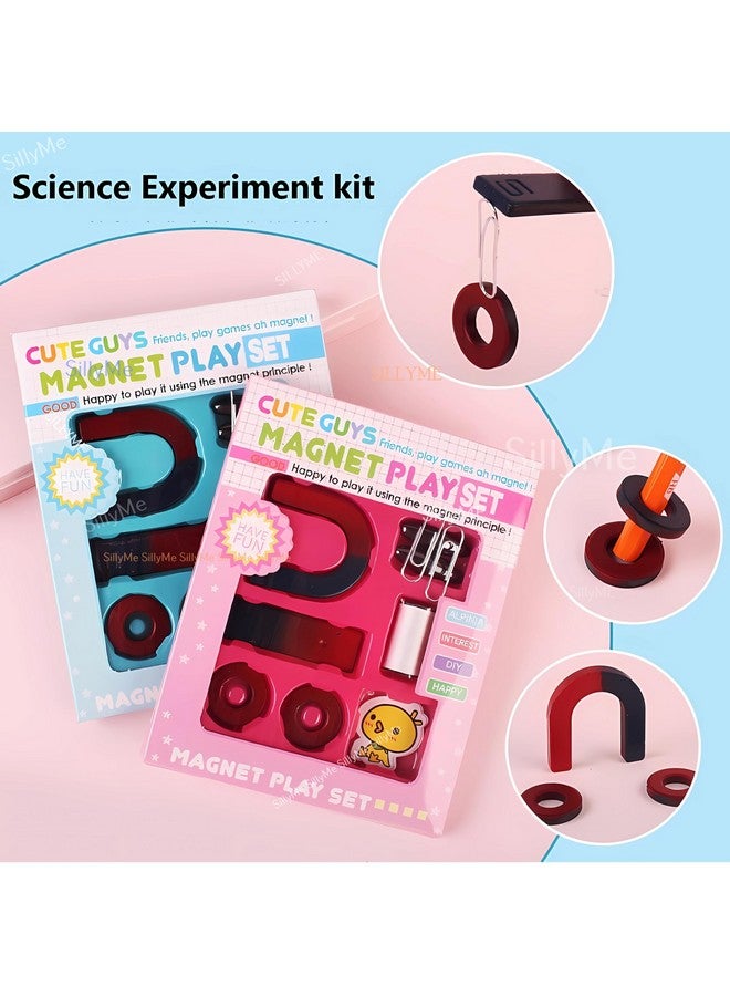 سيلي مي مجموعة تجارب علمية مغناطيسية تعليمية صغيرة مكونة من 6 قطع - هدايا إرجاع لحفلات أعياد الميلاد للأطفال - هدية إرجاع لأعياد ميلاد الأطفال من سن 6 إلى 10 سنوات و8 إلى 12 سنة - Image 3