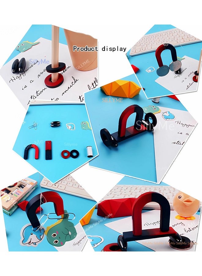 سيلي مي مجموعة تجارب علمية مغناطيسية تعليمية صغيرة مكونة من 6 قطع - هدايا إرجاع لحفلات أعياد الميلاد للأطفال - هدية إرجاع لأعياد ميلاد الأطفال من سن 6 إلى 10 سنوات و8 إلى 12 سنة - Image 4